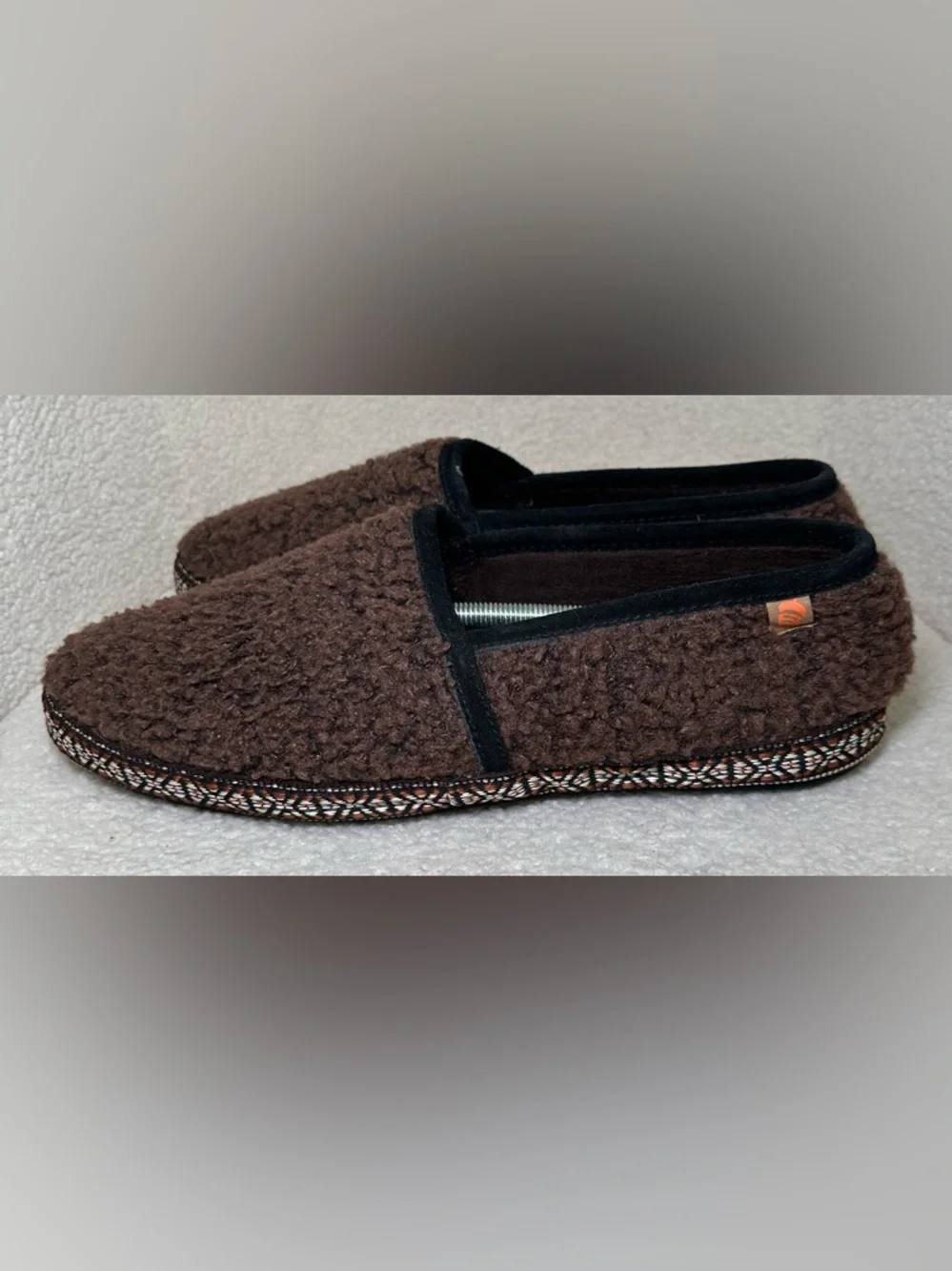 Acorn Men’s Sherpa Slippers‎ Brown Fleece House Shoes Cozy Cabin Lodge 12 13
